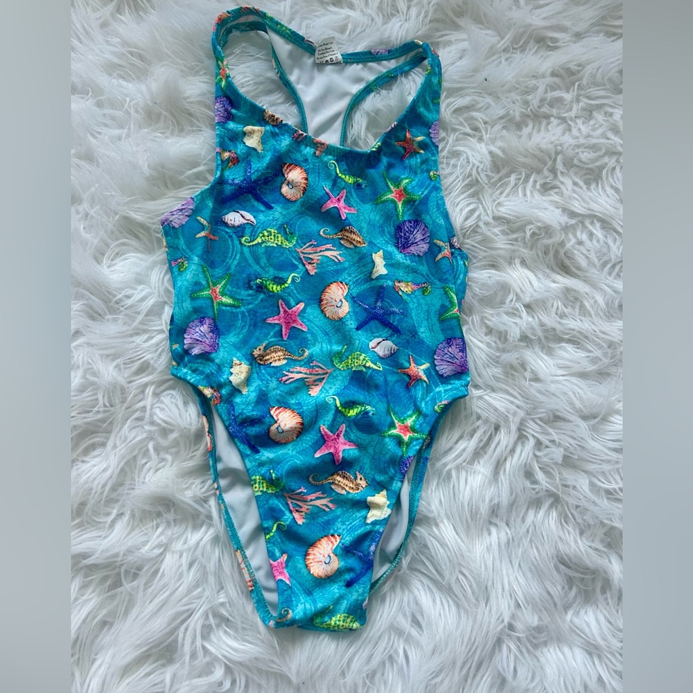 Kids Swim Blue Sea Life Swimsuit